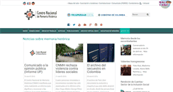 Desktop Screenshot of centrodememoriahistorica.gov.co